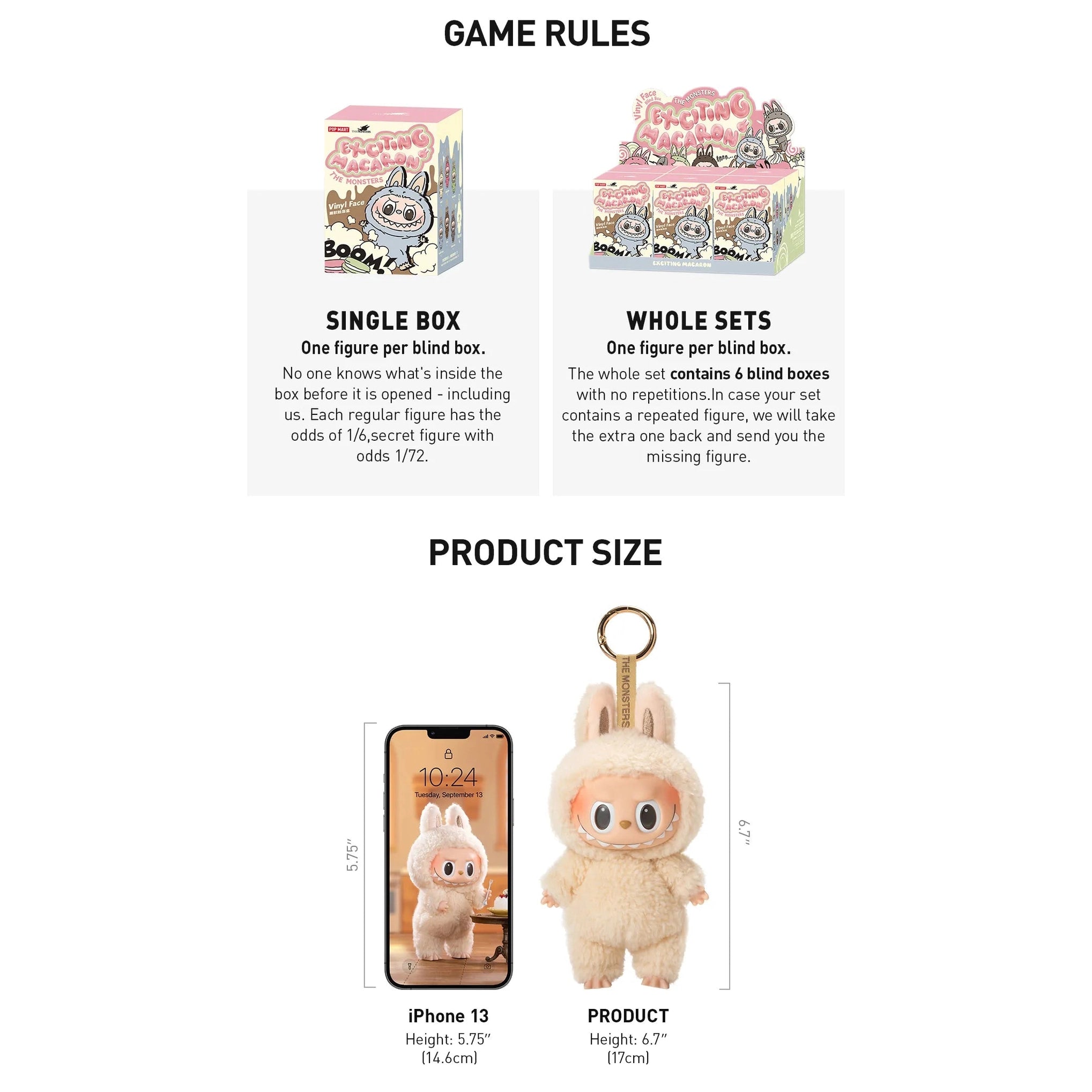 Labubu the Monsters Exciting Macaron "Lychee Berry"